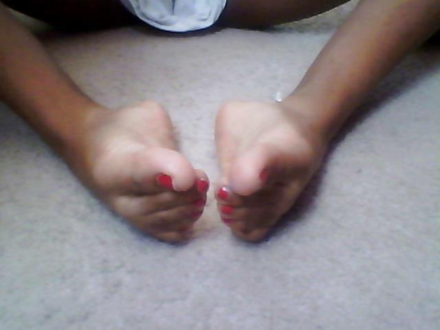 25P Face Book Feet # 2 Black and white