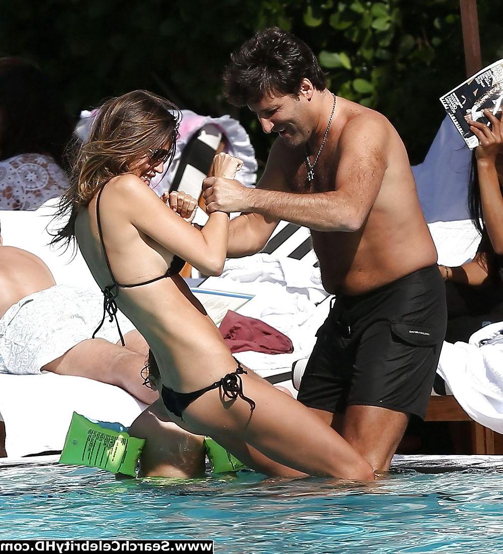 14P Claudia Galanti Bikini Pussy Lip Slip Candids