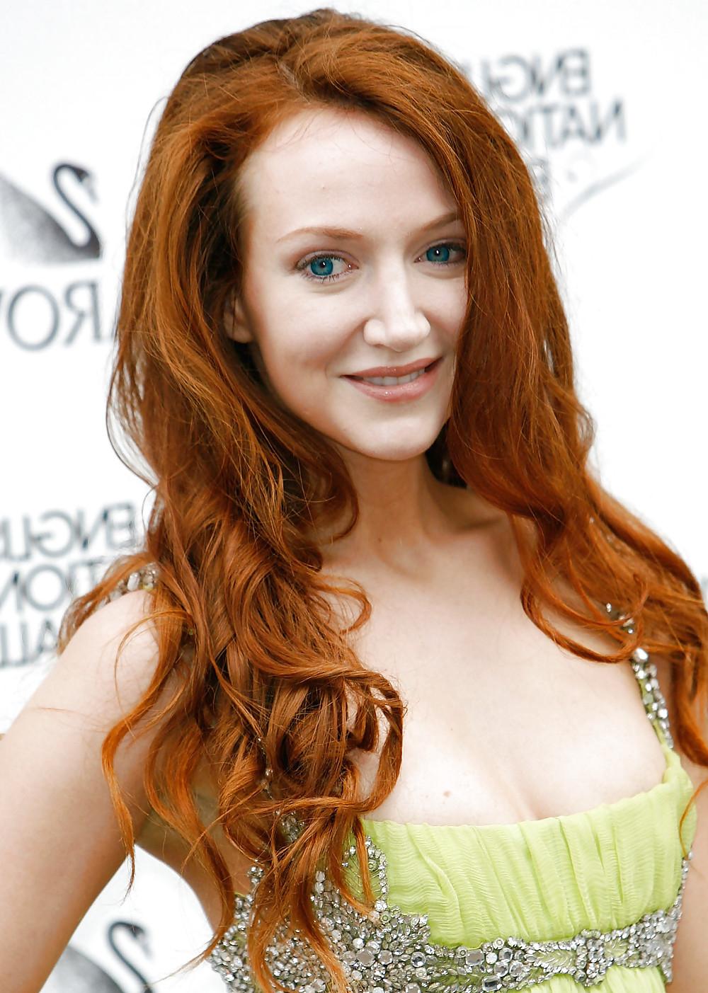 12P Olivia Grant British Hot Redhead Actress 