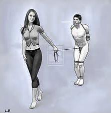 8P Black and white femdom stuff