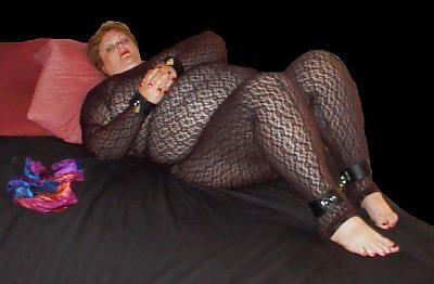 6P BBW in net stockings and tied up a bit