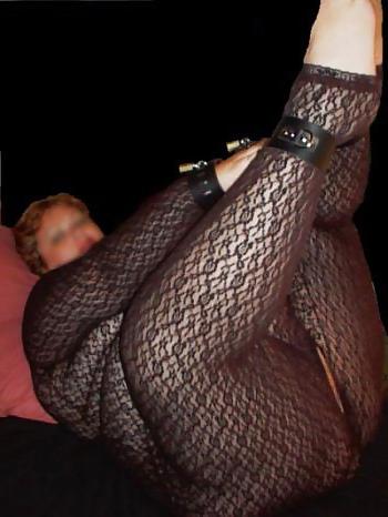 6P BBW in net stockings and tied up a bit