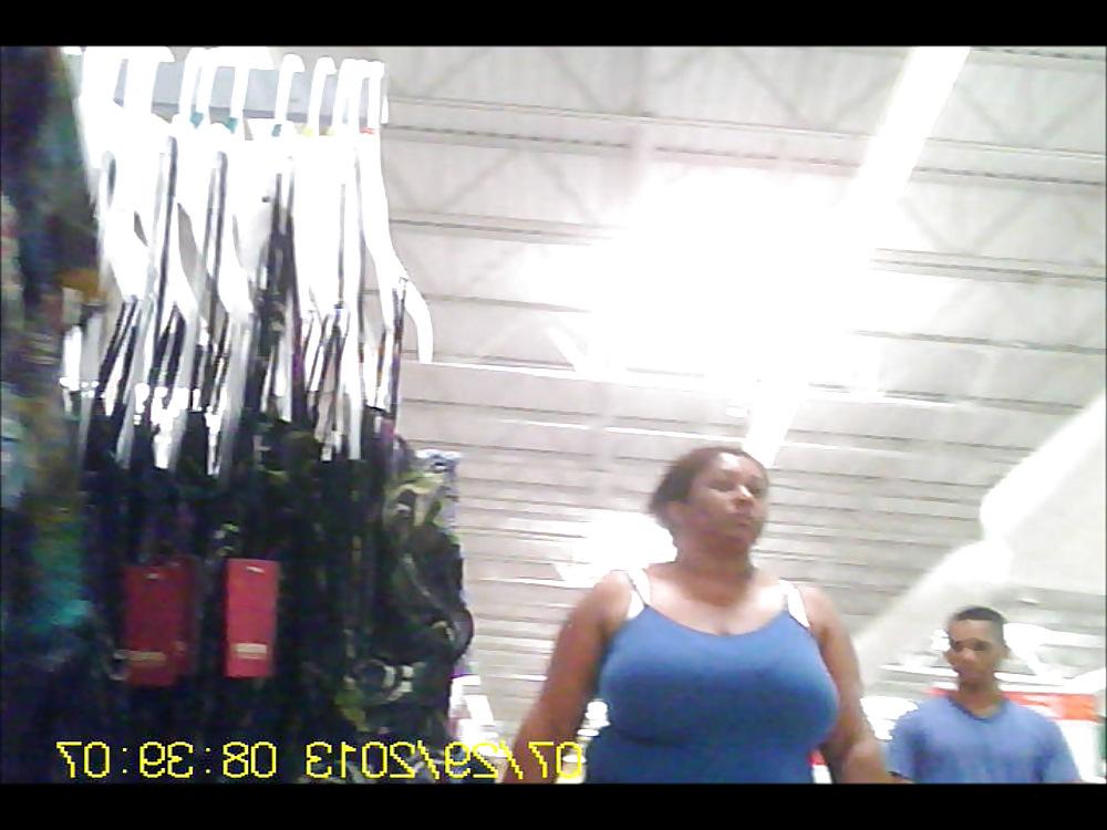 10P Black Chick with HUGE tits