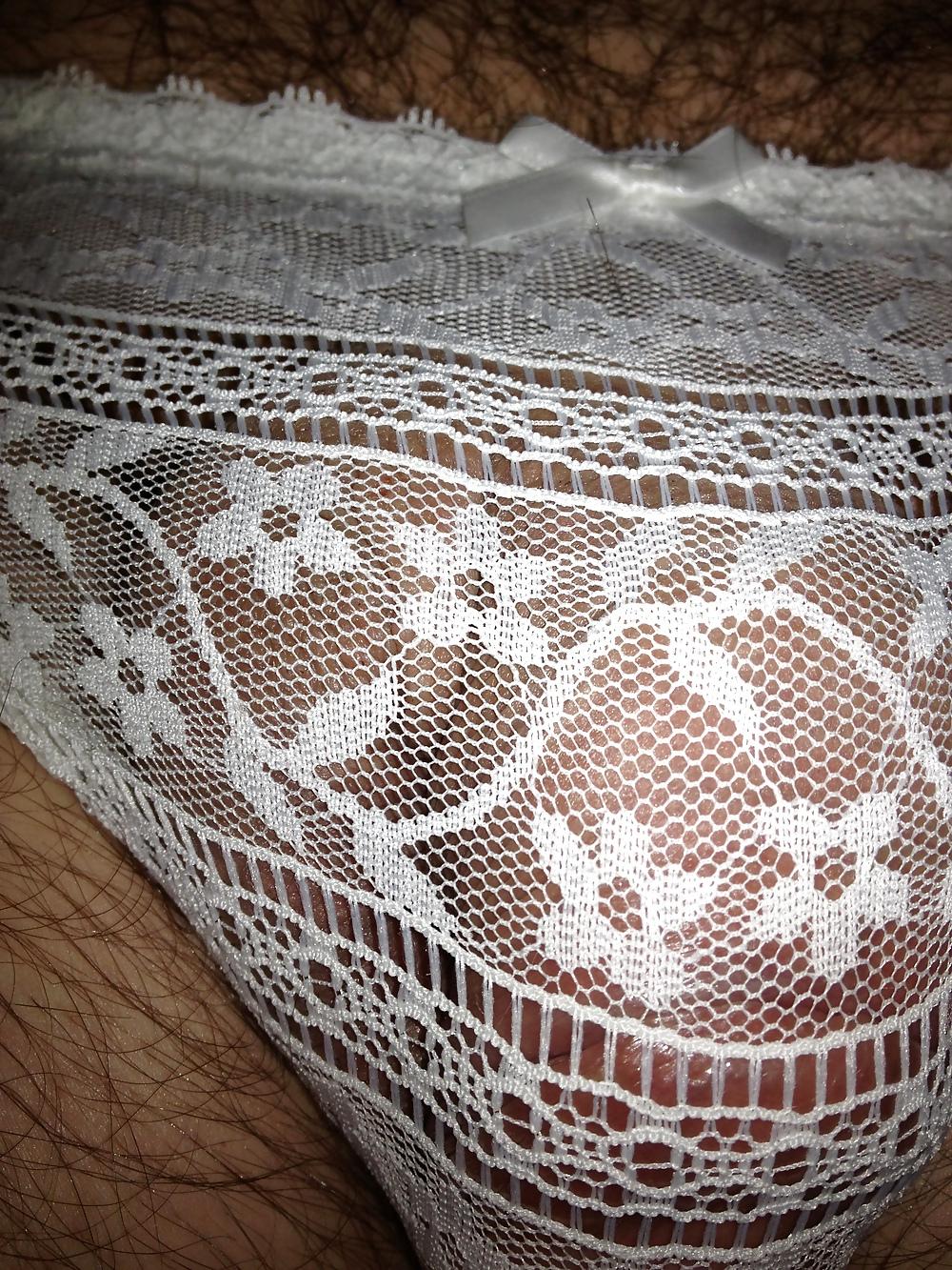 8P Whit Lace Panties