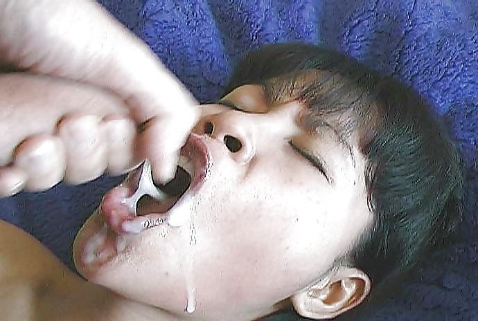 25P Asian cumshot