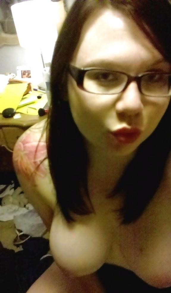 8P Nerdy girl with big tits