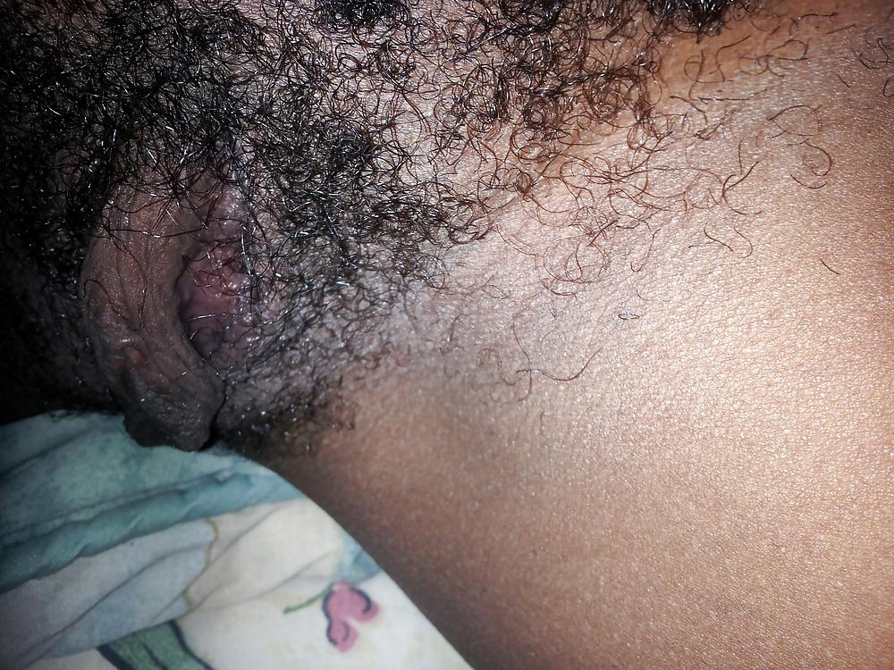 6P Hairy Black Pussy