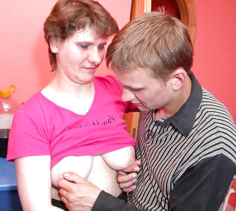 22P Matures loves to give breast to young guys VIII