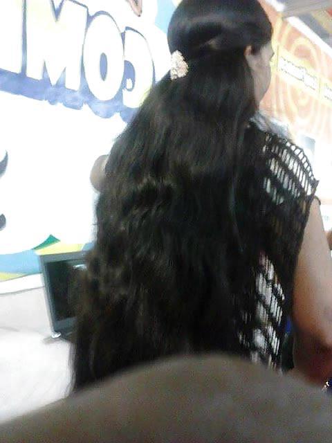 23P Indian Long Hair Auntys And Girls 