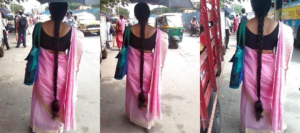 23P Indian Long Hair Auntys And Girls 