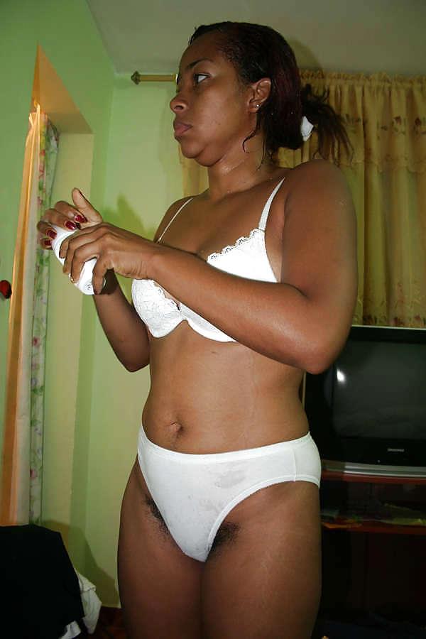 15P Black Chick In Lingerie Stripping