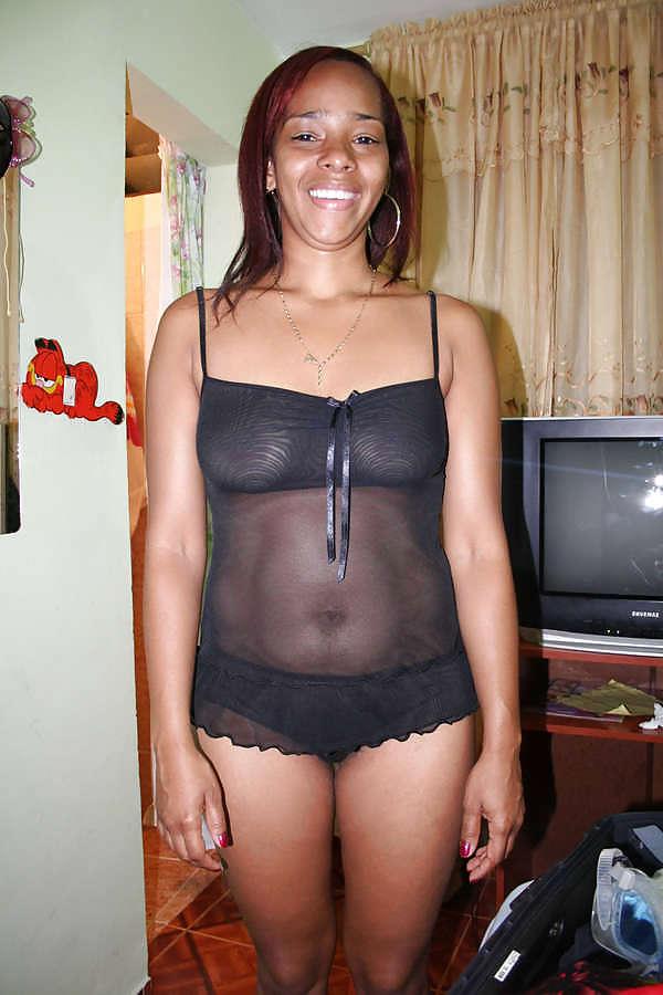 15P Black Chick In Lingerie Stripping