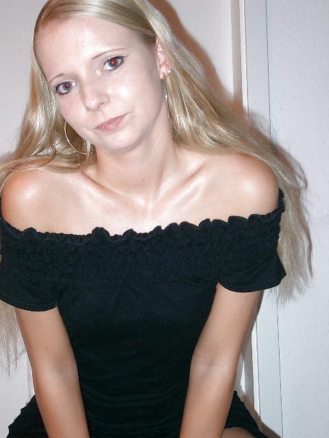 22P Blonde pierced nipples