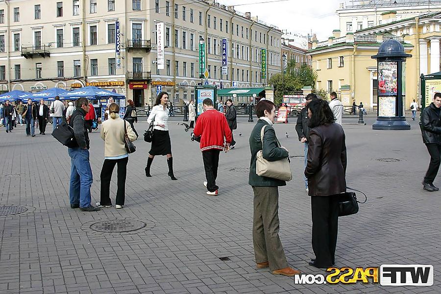 16P Public nude porn with hot girl in stockings