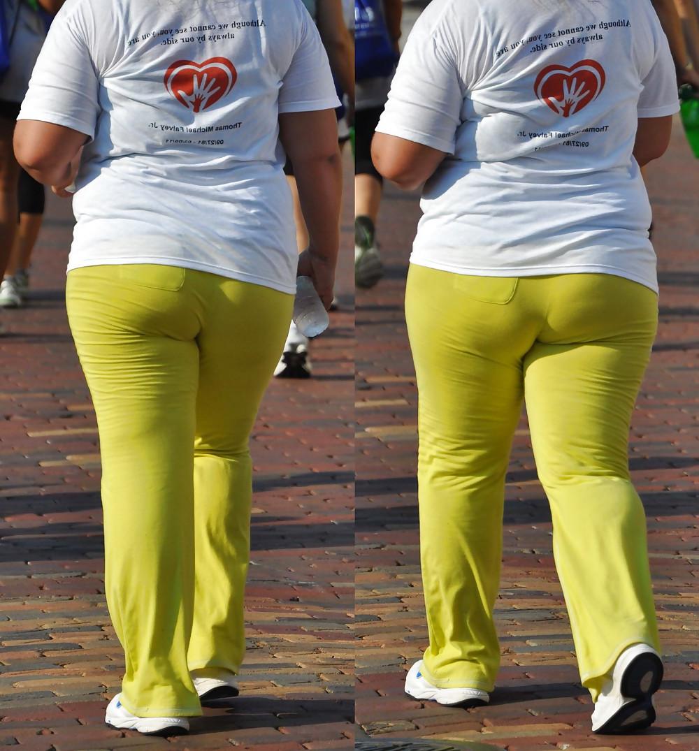 12P BBW's in Public - Juciy Fat Ass Collages