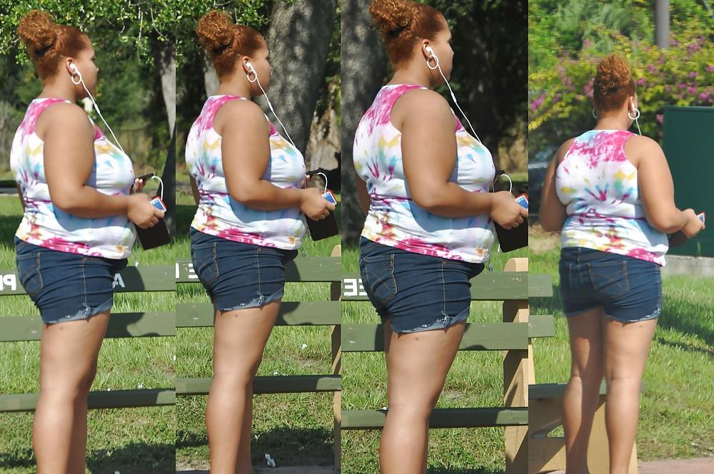 12P BBW's in Public - Juciy Fat Ass Collages