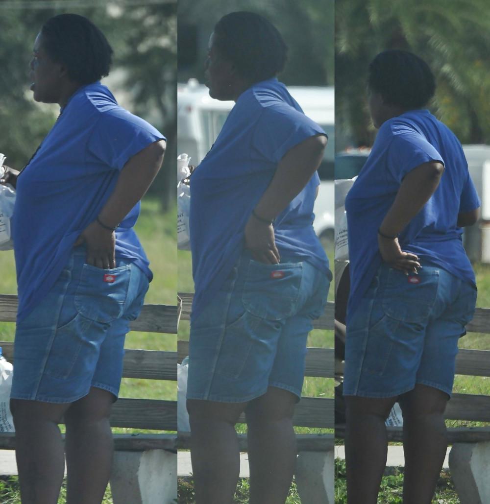 12P BBW's in Public - Juciy Fat Ass Collages