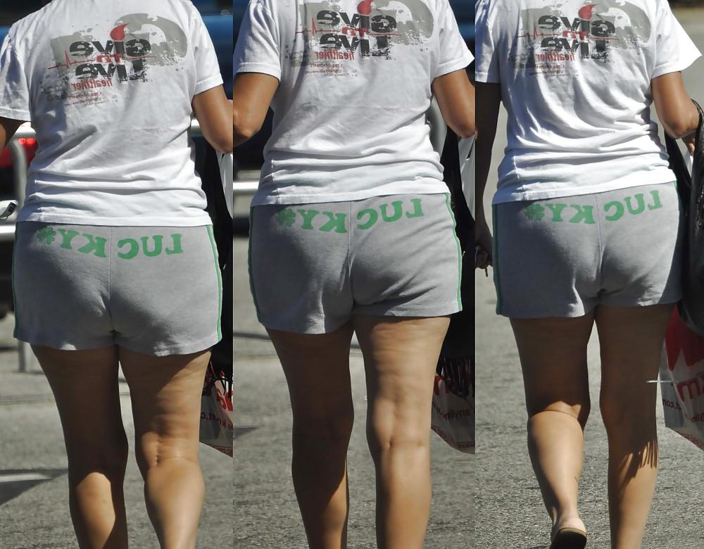 12P BBW's in Public - Juciy Fat Ass Collages
