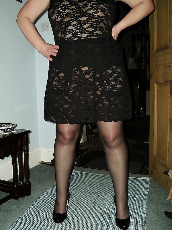7P Black Lace Lingerie