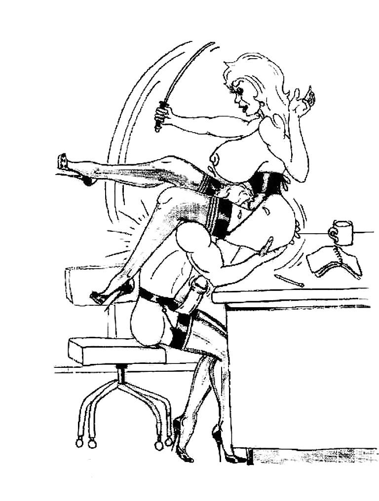 9P Femdom-drawing