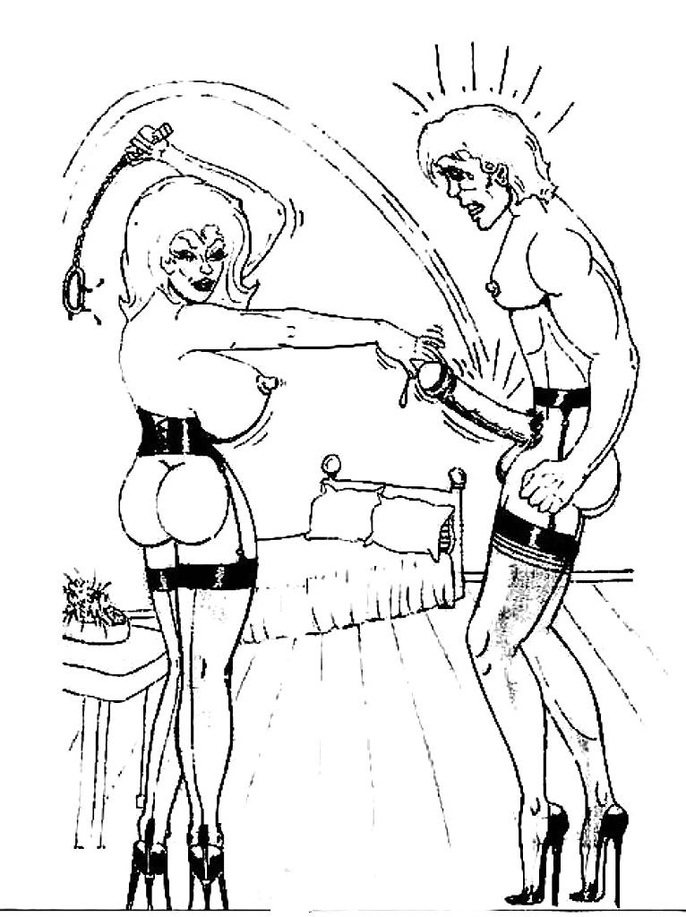 9P Femdom-drawing