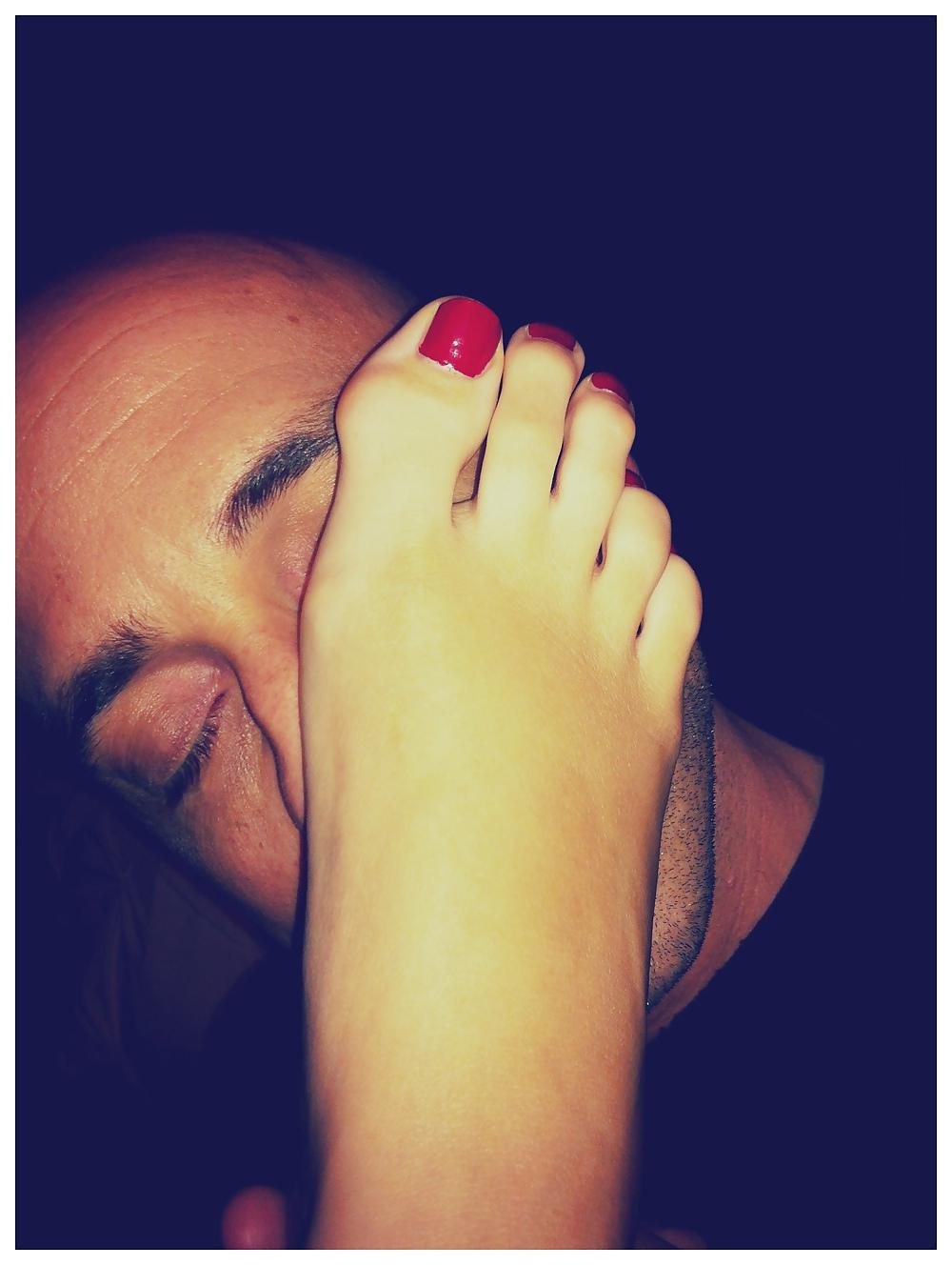 4P Jackie's Gorgeous Feet Being Worshiped.
