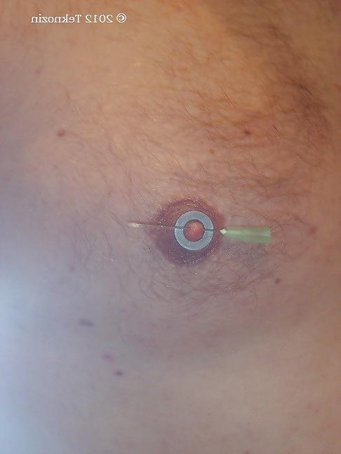 13P Nipple torture with needle