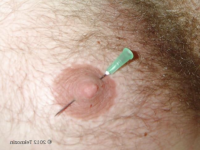 13P Nipple torture with needle