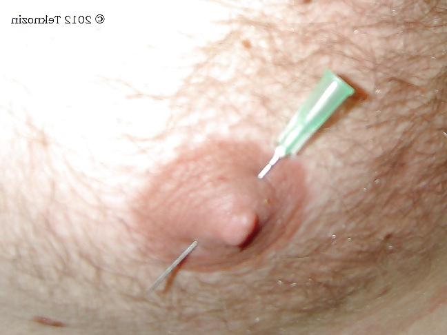 13P Nipple torture with needle