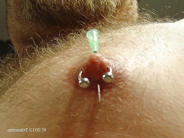 13P Nipple torture with needle