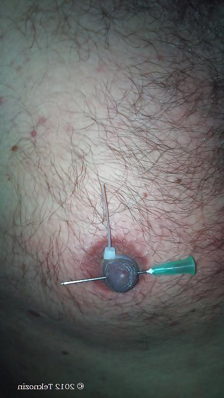 13P Nipple torture with needle