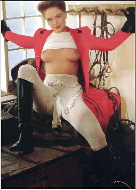 25P Riding gear. Ladies in and out of their riding ger.