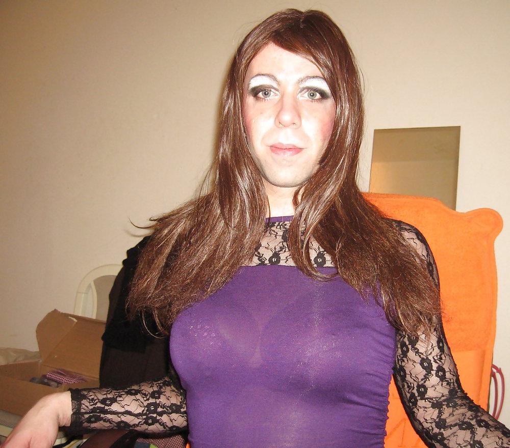 8P Purple with black lace dress (also new)