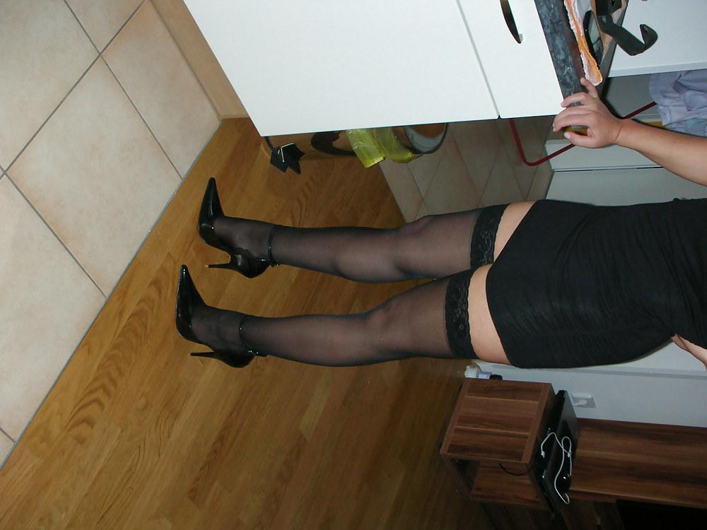 8P Wife open red sole high heels
