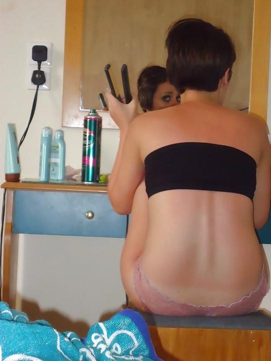 18P Very very sexy amateur kissing bikini heels