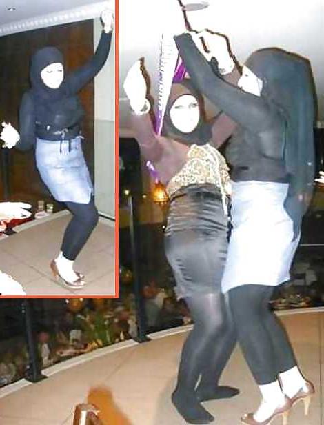 24P Dancing- hijab niqab jilbab arab turbanli tudung paki mallu