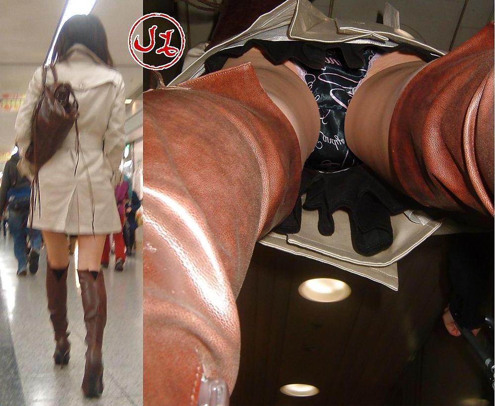 12P Asian upskirt - dirty panties voyeur teeny public ass