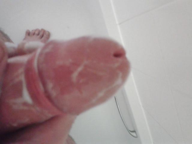 11P Soapy shower wank