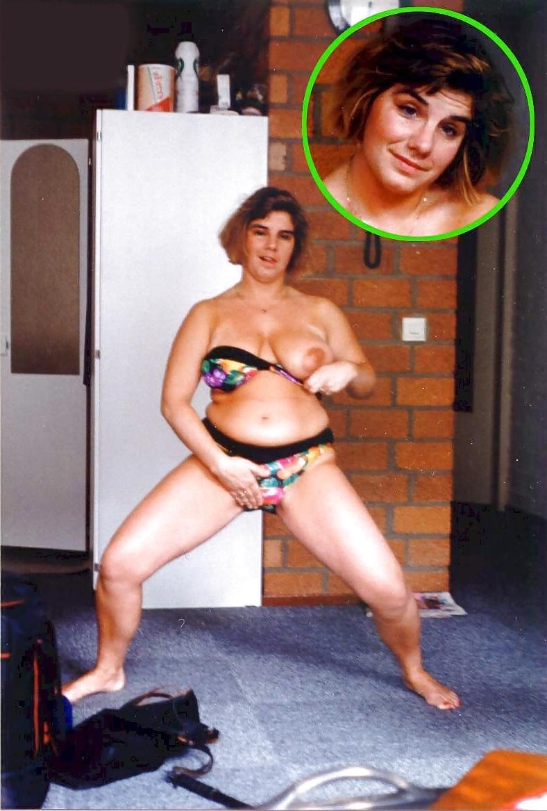 13P Chubby dark-blonde Ingrid posing and fingering