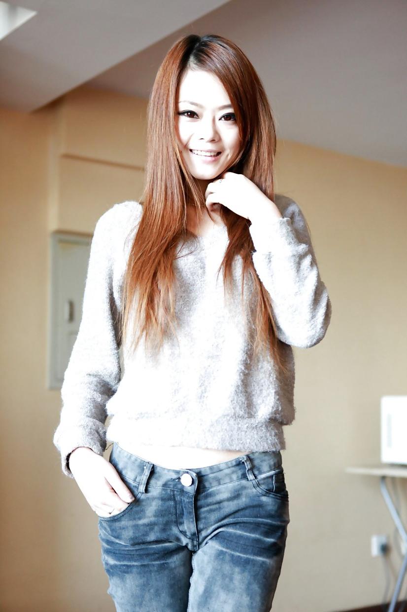 20P The Beauty of Cute Skinny Hairy Asian Teen