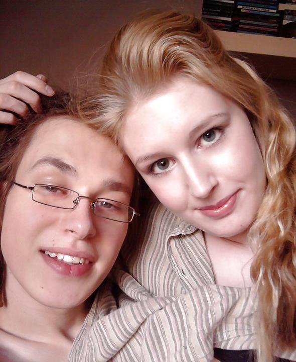 10P Nerdy chick with gorgeous eyes and big tits