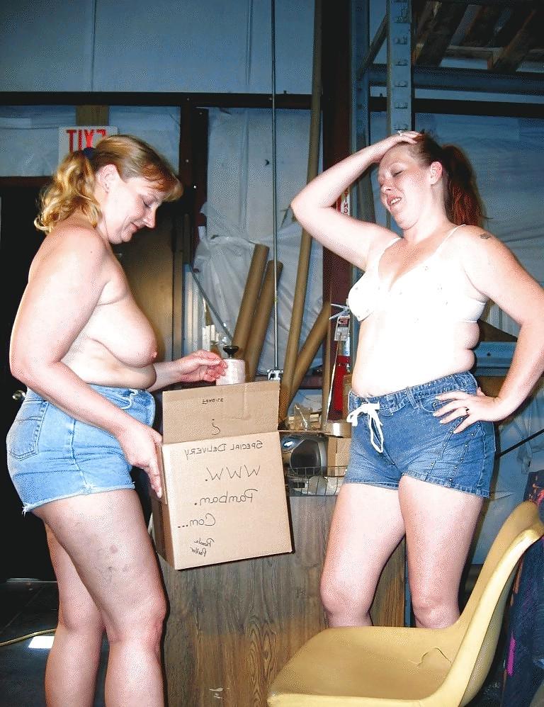 22P BBW girls in the warehouse.