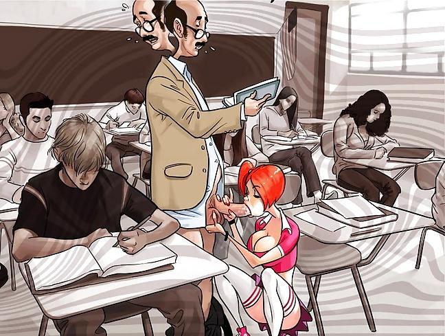 8P Classroom suck off
