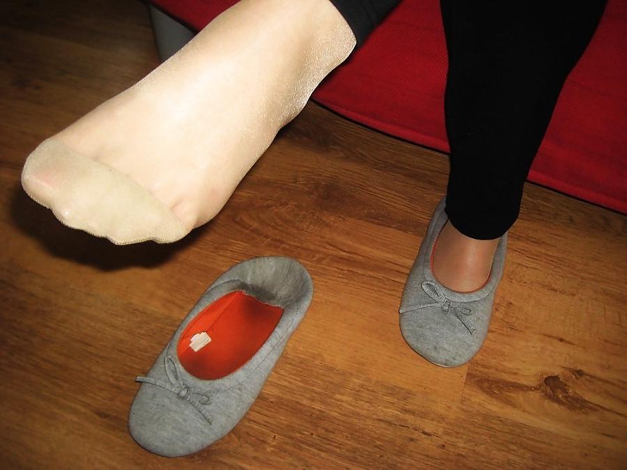 13P wife nylons feet balerin
