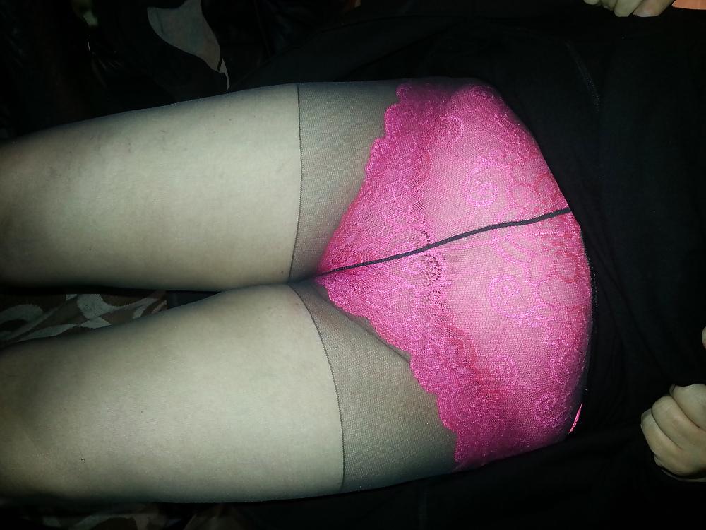12P Bbw wife upskirt pantyhose and knickers