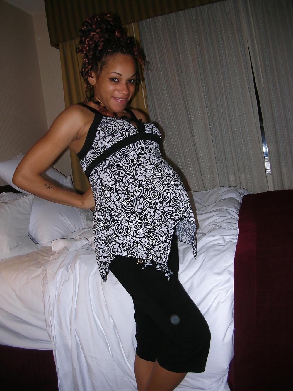 17P Black preggo slut