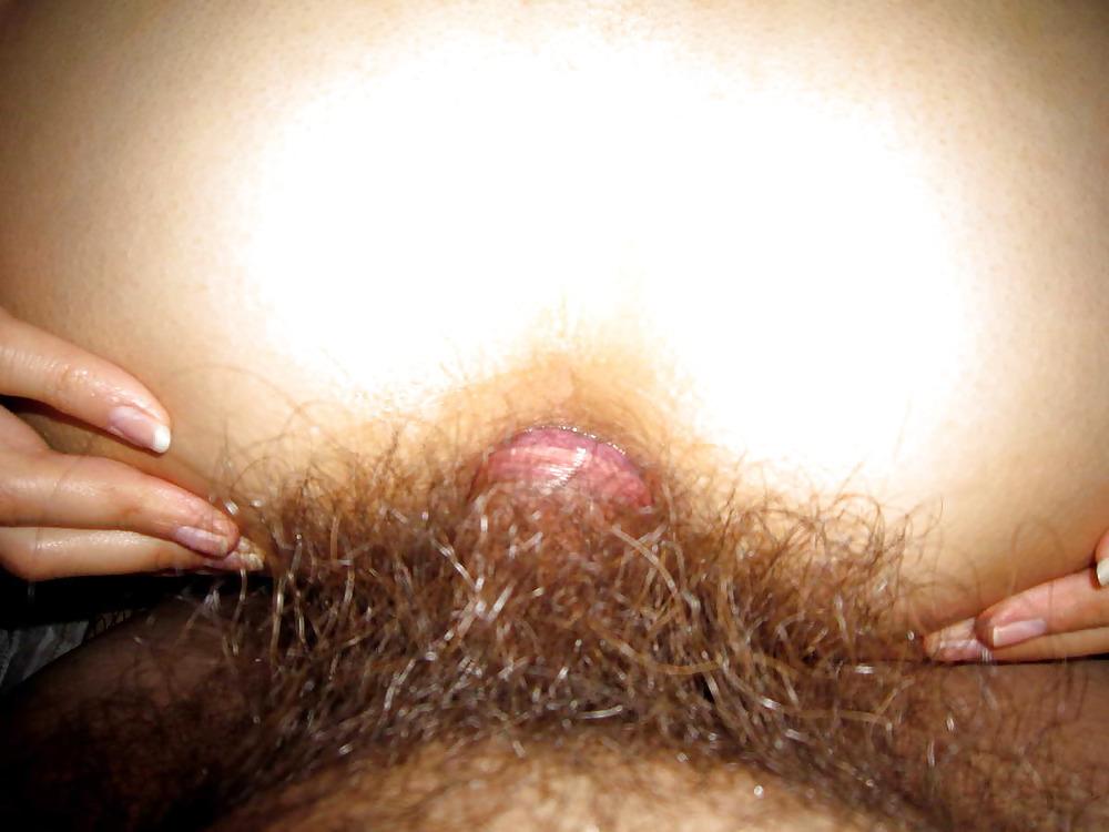 25P Shaved Asian Pussy, Hairy White Cock