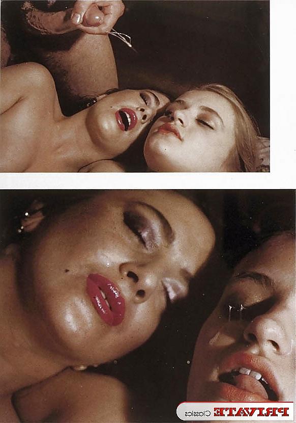 14P SH Retro Ladies Sharing Cumshots
