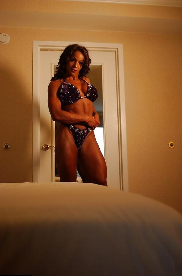 25P Fit brunette Grace posing in her underwear