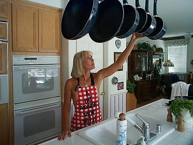 11P Pretty Anne having fun in her Kitchen